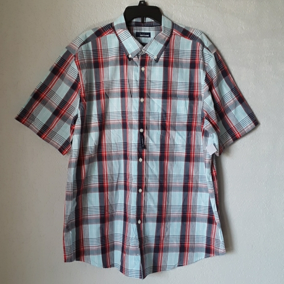 mens short sleeve casual button down shirt - Picture 6 of 6
